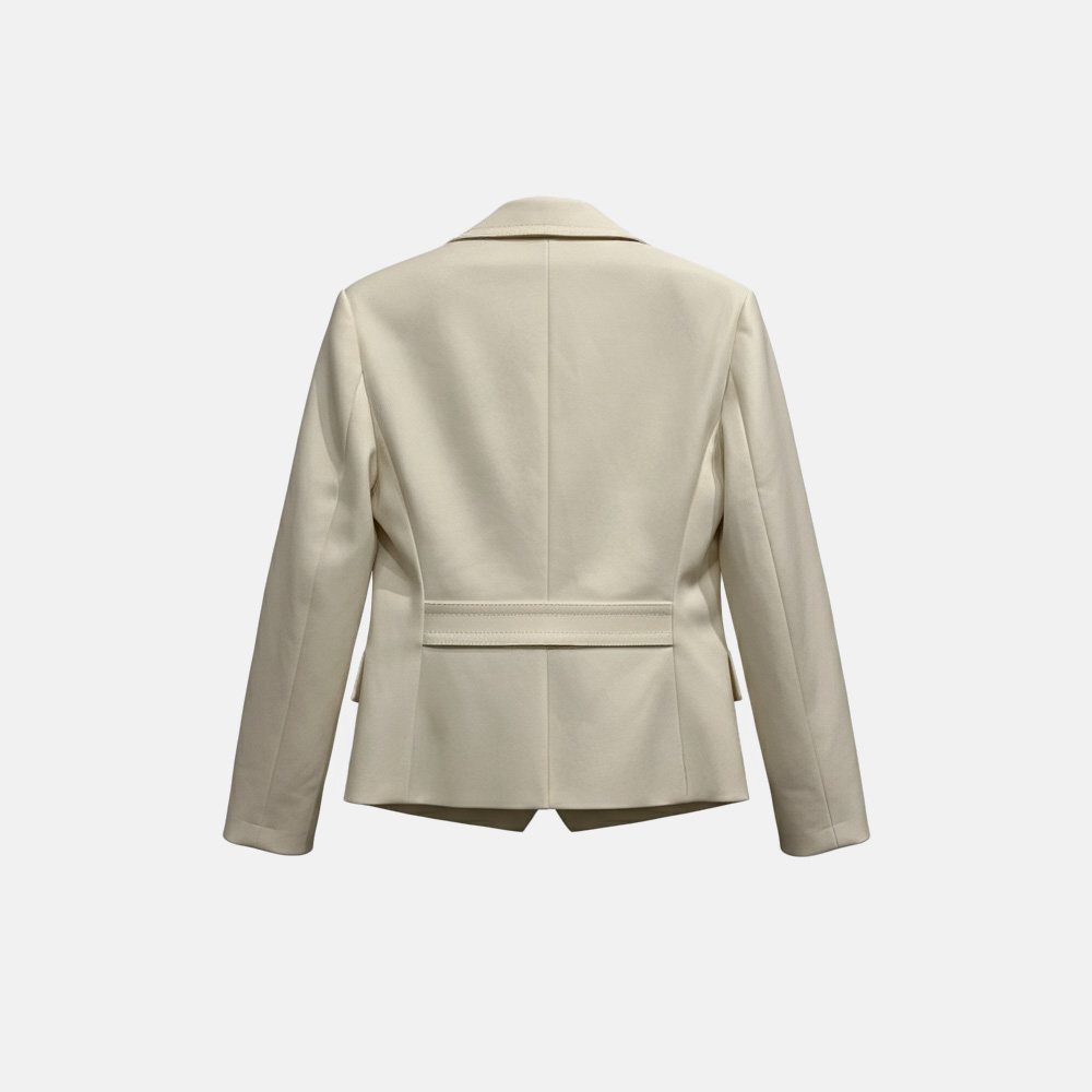 Super Flea Market+Celine+White Blazer+ Skirt+ Set+Alexandra Maria Lara4